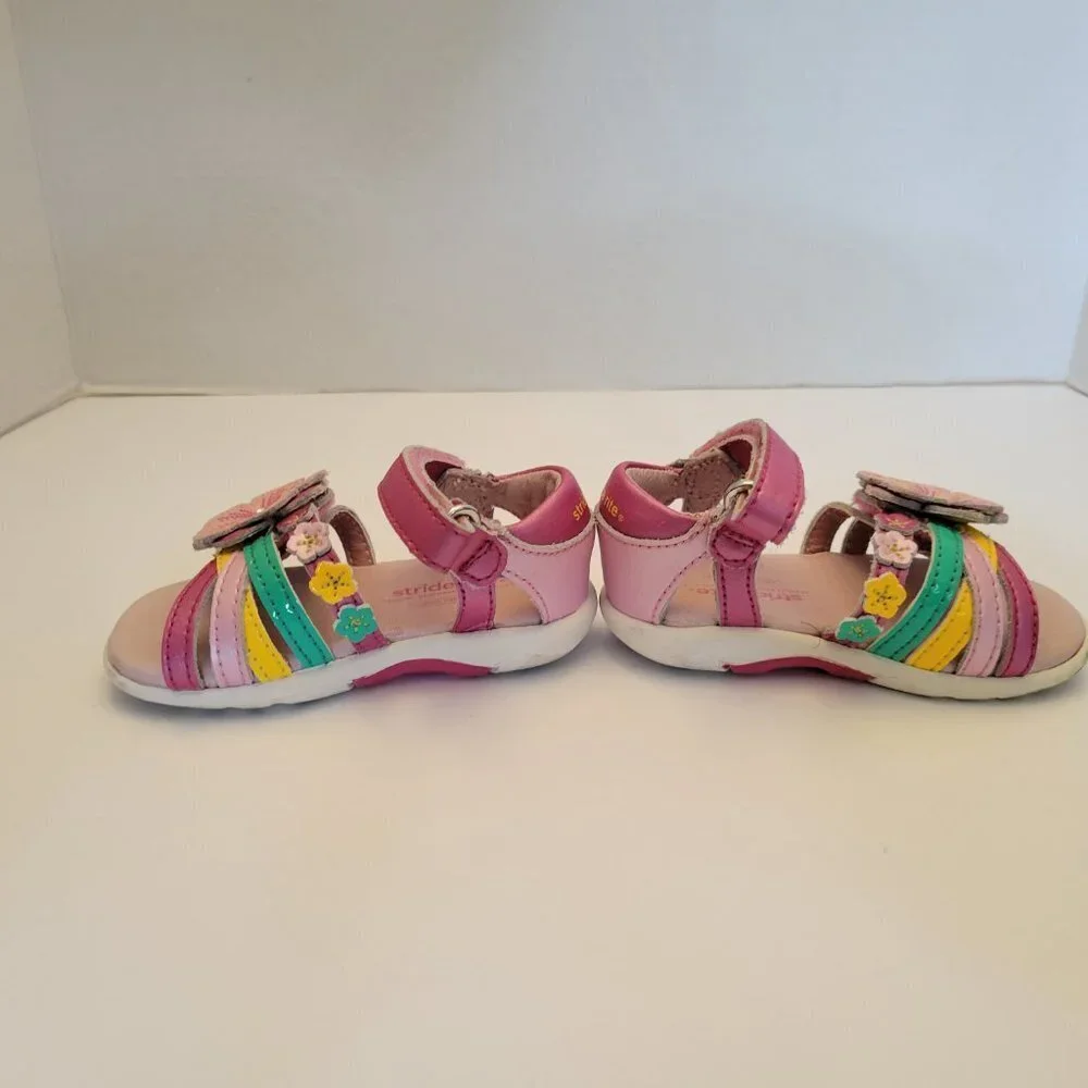 Life Stride Pink Floral Sandals - Size 4